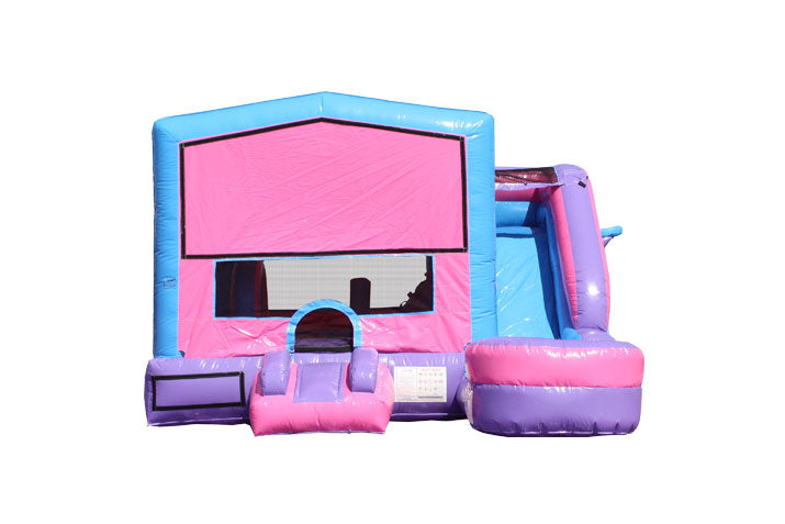6-1 Module Combo Wet Dry Slide Double Hoop - Starburts Front - Pink/Purple/Teal