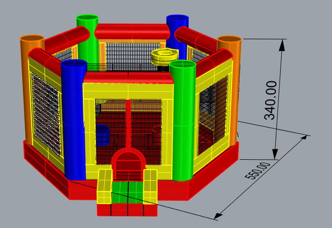 Octodome 18' Basketball, Volleyball, Joust, Boxing  Sports Accessories Sold Separately.