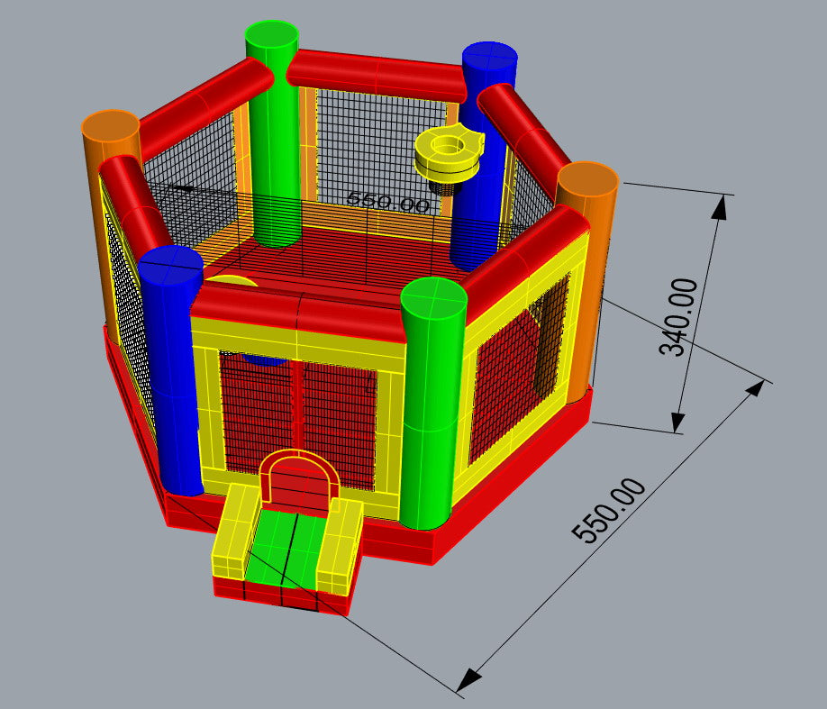 Octodome 18' Basketball, Volleyball, Joust, Boxing  Sports Accessories Sold Separately.