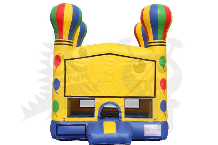 Hot Air Balloon Inflatable Module Bounce House with Basketball Hoop