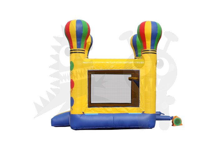 Hot Air Balloon Inflatable Module Bounce House with Basketball Hoop