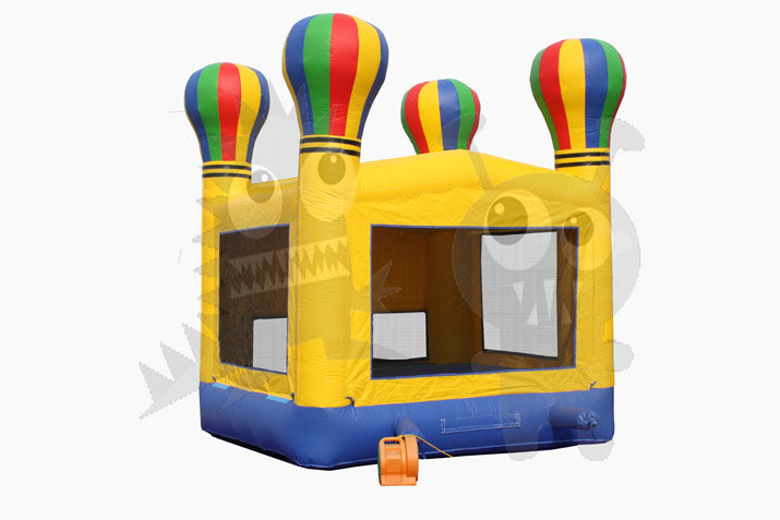 Hot Air Balloon Inflatable Module Bounce House with Basketball Hoop