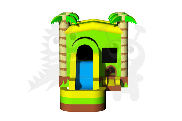 Palm Tree Combo 4 in 1 with Wet/Dry Slide Removable Pool