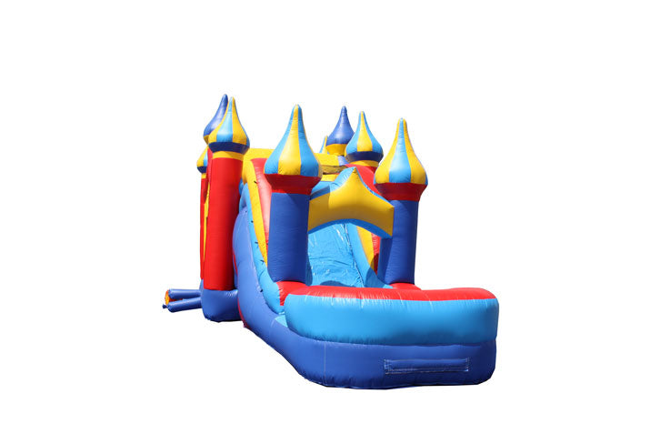 Big Top Carnival 5in1 Wave Wet Dry Slide - Red/Blue/Yellow