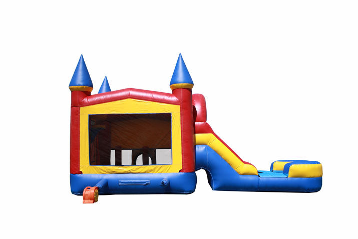 Module Castle - 5in1 Straight Wet Dry Slide - Red/Blue/Yellow