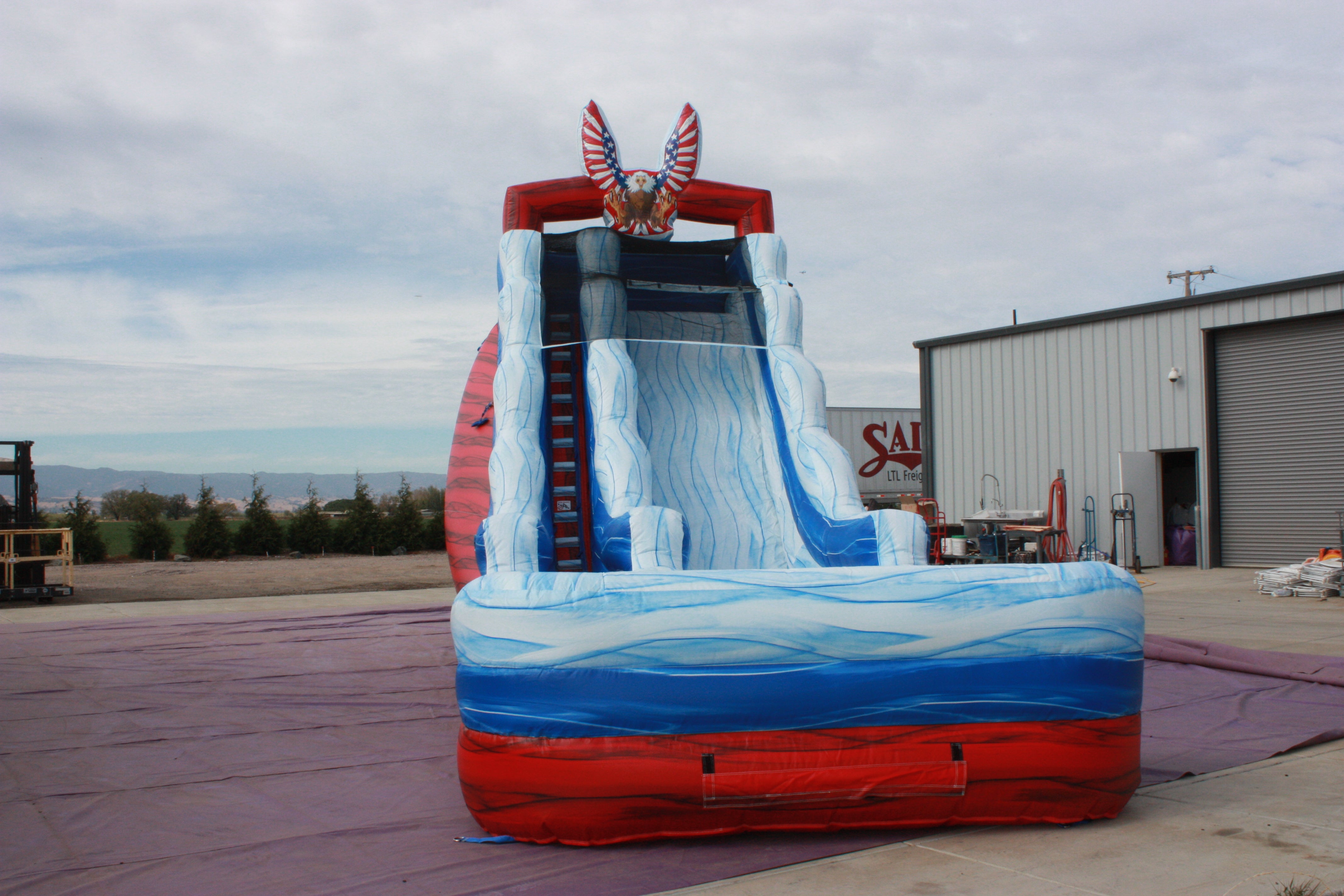 20' Eagle Water/Dry Water Slide  Removable Poo