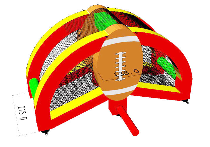 Quarter Back Challenge Double Sidded