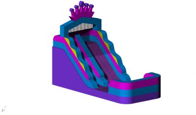 17' Water Slide - Pink Crown - Sewn Poo
