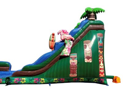 18' Tiki Wet Dry Water Slide  - Removable Poo