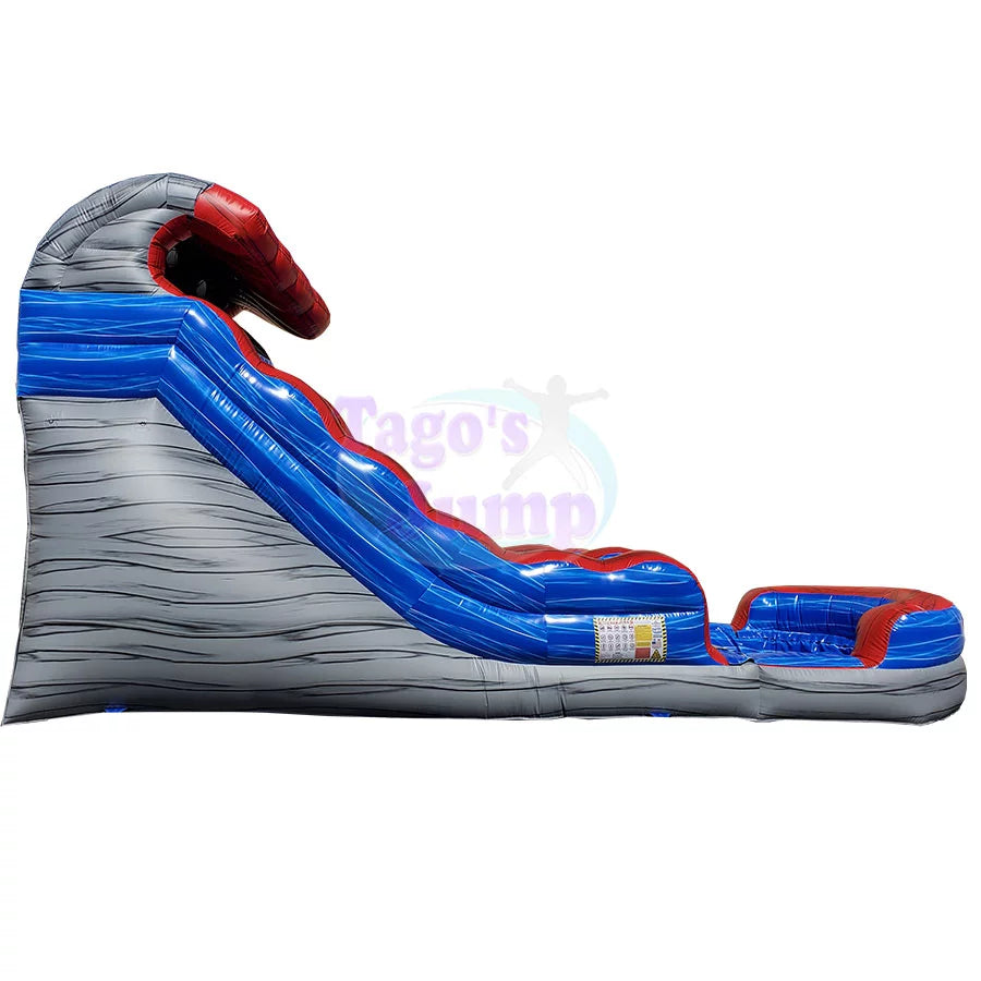 WS-037 / 17 Ft / Red Marble Water Slide